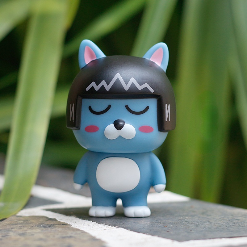 Búp bê vinyl hình gấu/thỏ/vịt hoạt hình dễ thương dùng trang trí bánh kem DIY
