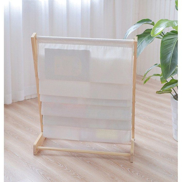 Kệ đựng sách, kệ sách gỗ cho bé GU DECOR WOODEN giá sách 7 tầng bằng vải kèm khung gỗ cao cấp | BigBuy360 - bigbuy360.vn