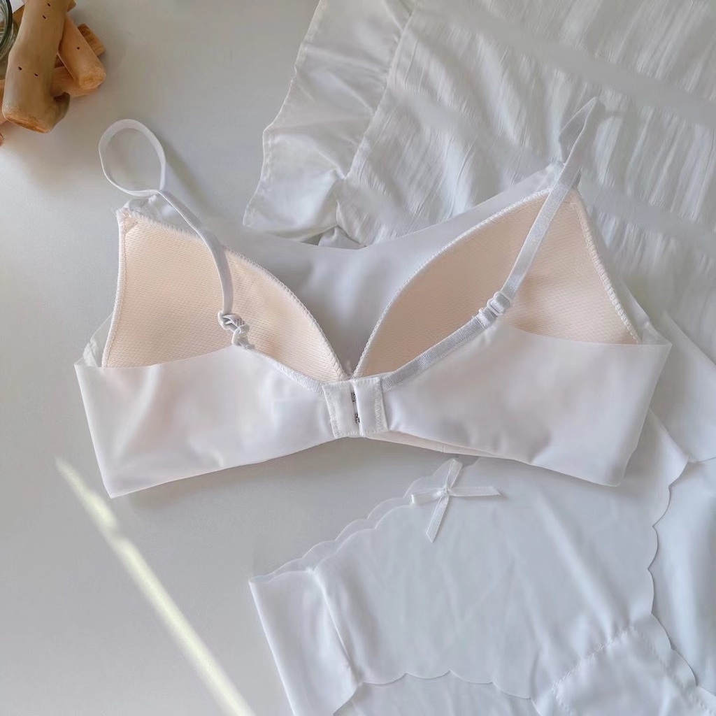Áo lót nữ dạng ống mới, mỏng, ngực to, nhỏ, không có vòng thép, áo lót vô hình chống ánh sáng