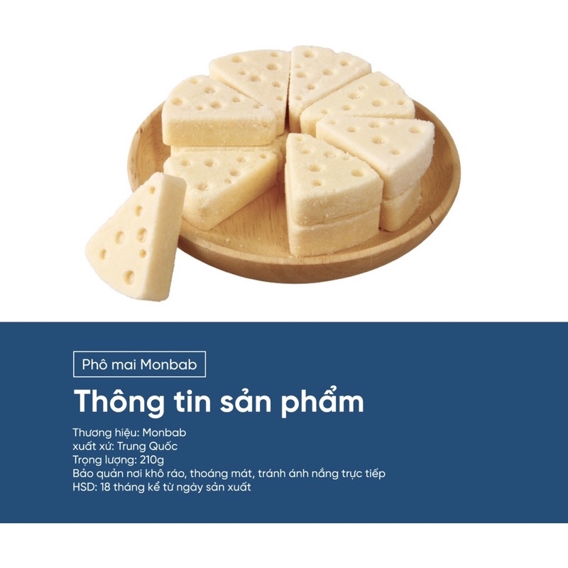 SIÊU GIẢM GIá - Bánh thưởng phô mai cho chó mèo Monbab bổ sung canxi giàu dinh dưỡng 14g/miếng - Mixo Pet Town