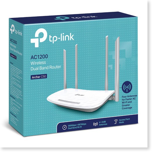 [Mã 154ELSALE2 giảm 7% đơn 300K] Bộ Phát Wifi TPLink Archer C50 - MrPhukien