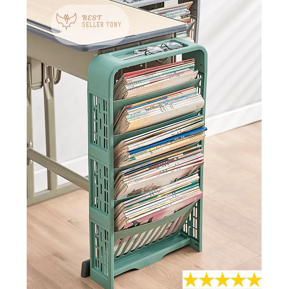 Libishop - Kệ sách đề bàn, Kệ tạp chí gắn bên hông bàn học tập cao cấp