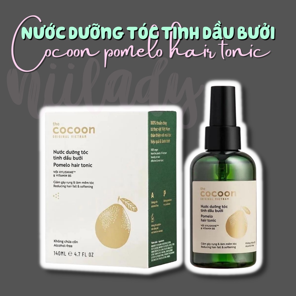 Nước dưỡng tóc tinh dầu bưởi Cocoon Pomelo Hair Tonic 140ml