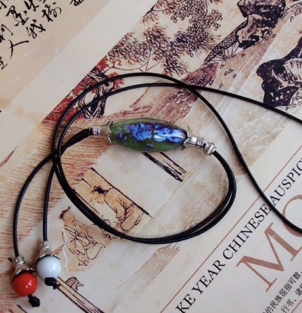 DÂY ĐEO CỔ - ĐÁ tua 2 hạt