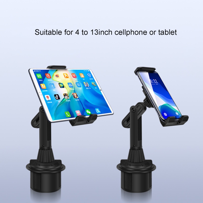 Giá Đỡ Điện Thoại 4-13 &quot;Xoay 360 Độ Gắn Xe Hơi / Xe Tải SUV