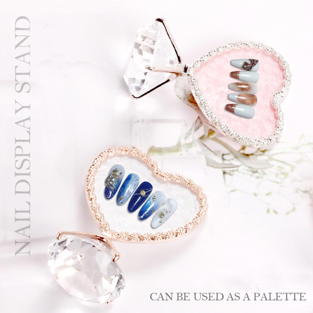 Bảng Pha Màu Sơn Móng Tay Nghệ Thuật|Kệ Trưng Bày Móng Tay Giả Mã Não Tiện Lợi