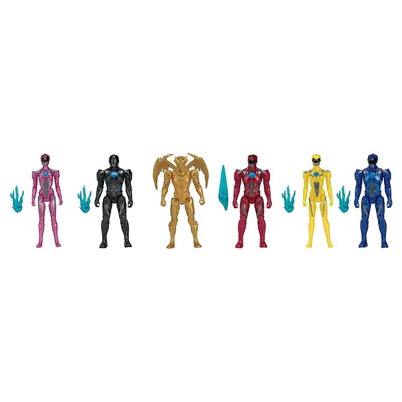 Bộ 6 Mô Hình Siêu Nhân Power Rangers Team Độc Đáo