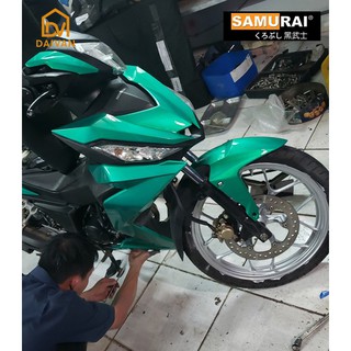 COMBO 5 chai sơn Samurai Lót-Nền-Màu-Bóng màu xanh lá candy Y017*