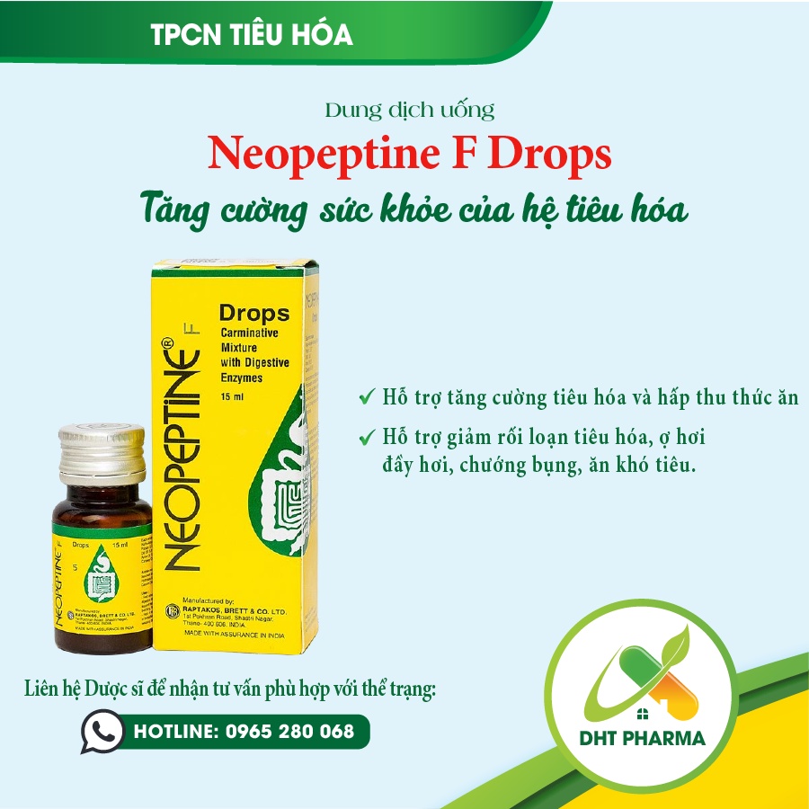 Neopeptine hỗ trợ tiêu hóa