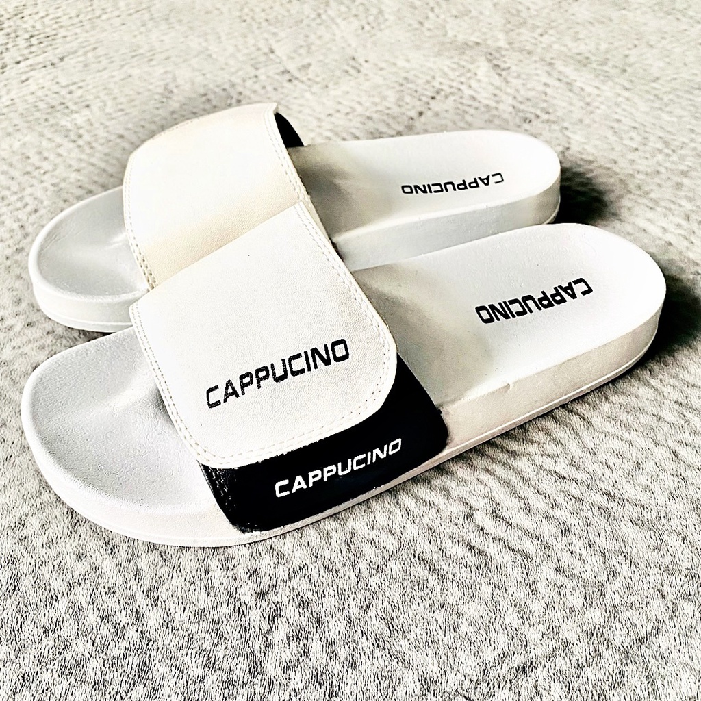 Dép Quai Ngang Nam Quai Dán Đế Siêu Êm Mẫu Cappucino, 2 màu lựa chọn thời trang phong cách.