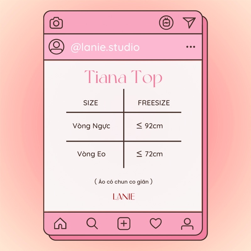 LANIE_Áo cổ vuông buộc nơ lụa mờ bo chun TIANA TOP | BigBuy360 - bigbuy360.vn