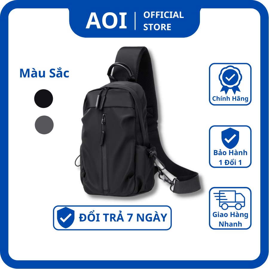 Túi Đeo Chéo Nam Chống Nước Thể Thao, balo Một Quai Ngăn Chứa Rộng Rãi Đựng iPad - AOI OFFICIAL STORE
