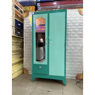 Tủ quần áo sắt 1m8 màu xanh ngọc - T9