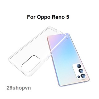 Ốp Oppo Reno 5 5G dẻo trong suốt (Loại đẹp)