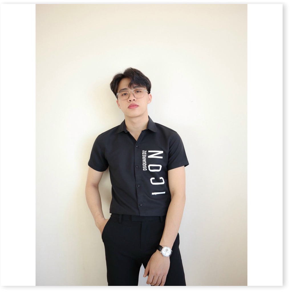 Áo sơ mi in thêu ngăn tay nam nữ cực đẹp , dành cho giới trẻ KOKO MI FASHION