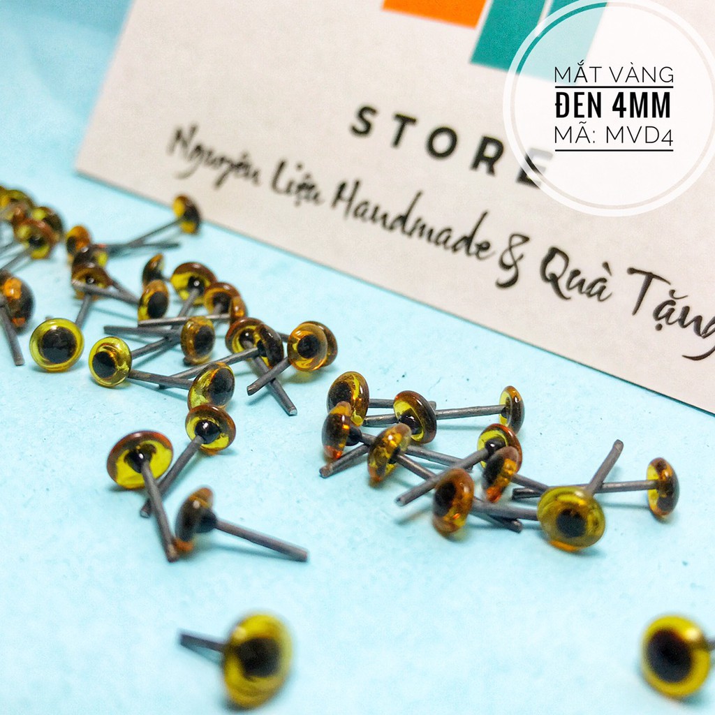 Mắt thú kiểu Tròng Đen viền màu - Hình thật Shop Chụp, mắt để làm đồ trang trí - Mắt Thủy tinh chân thép | BigBuy360 - bigbuy360.vn