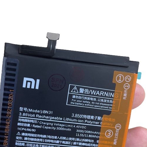 ✅ Pin Zin Chính Hãng Xiaomi Redmi S2 Mã BN31 Dung Lượng 3080mah Battery Linh Kiện Thay Thế