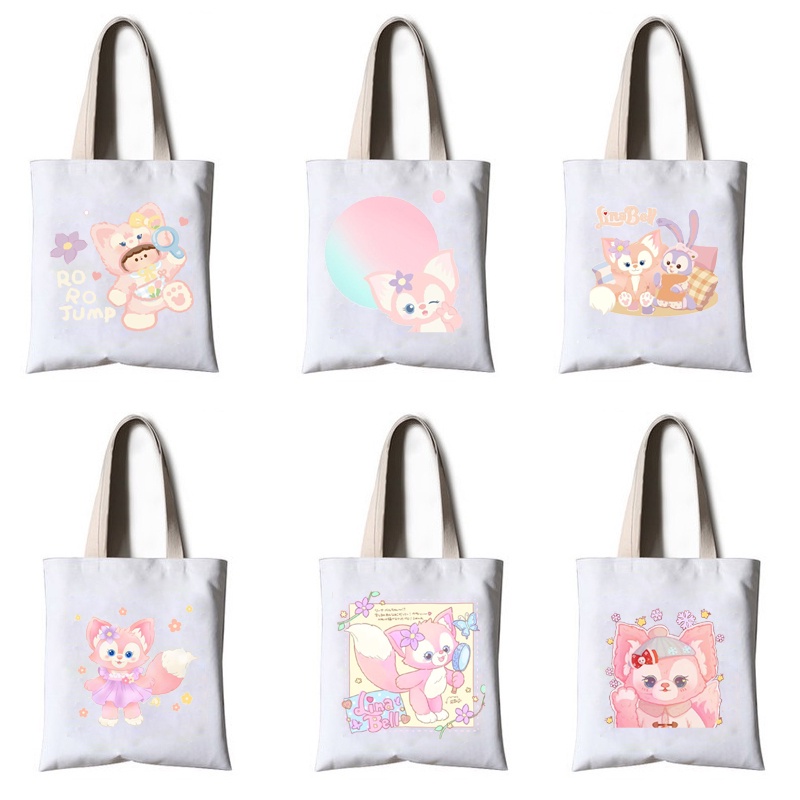 Túi tote gấu dâu tây lotso thỏ stella cáo lina hoppang TT30 cute dễ thương hoạt hình thần tượng hoạt hình