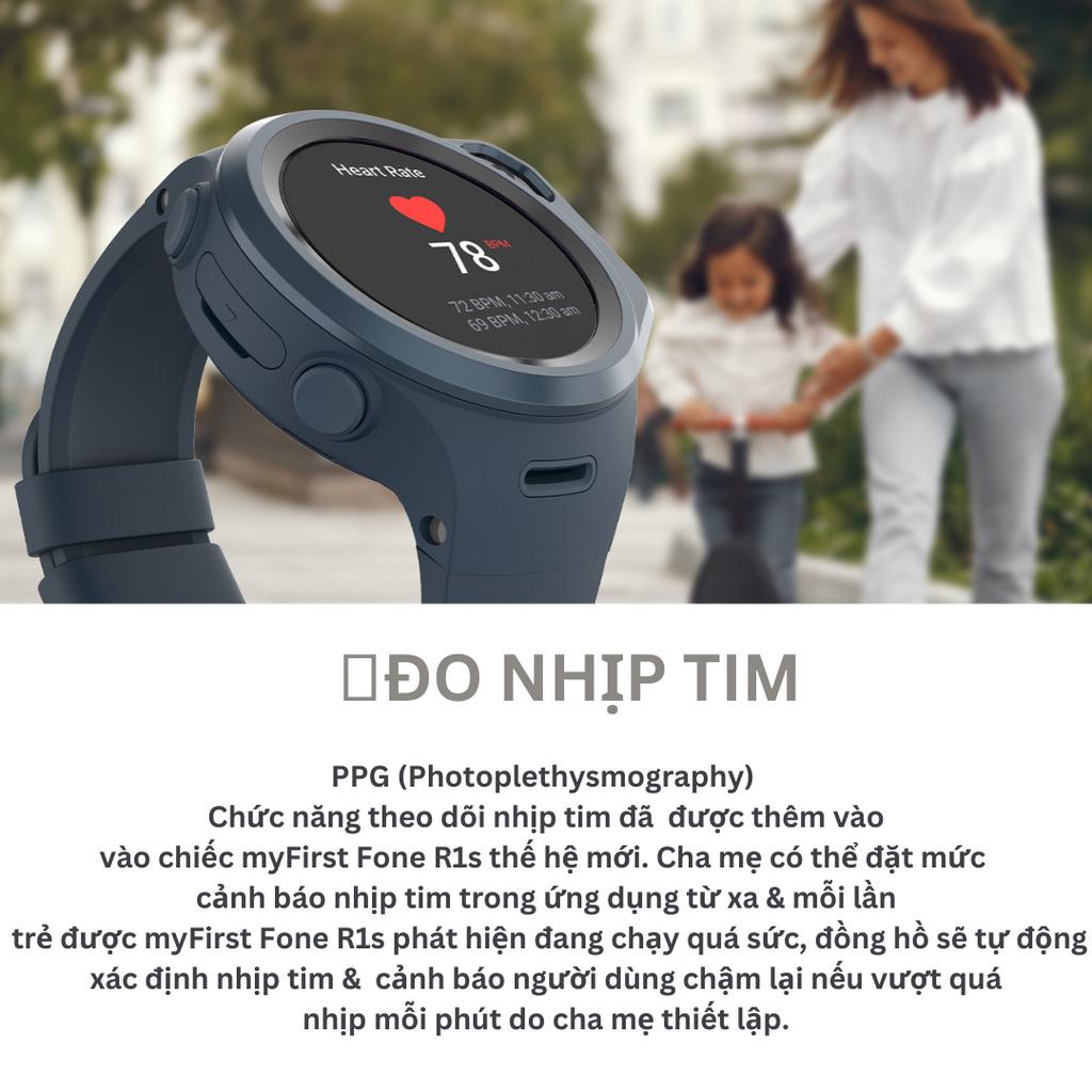 Đồng hồ thông minh myFirst Fone R1s Gọi Video 4G|Đo Nhịp Tim | Định Vị GPS |Chống nước