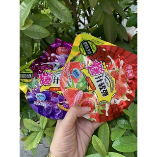 Kẹo thạch nho và dâu