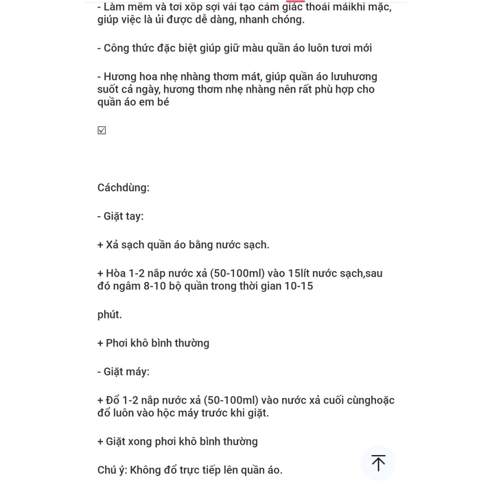 NƯỚC XẢ VẢI COMFOR 580ML THÁI LAN CHÍNH HẢNG AN TOÀN CHO DA NHẠY CẢM