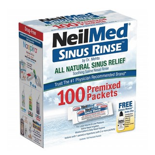 Hộp 100 gói muối rửa mũi Neilmed Sinus Rinse
