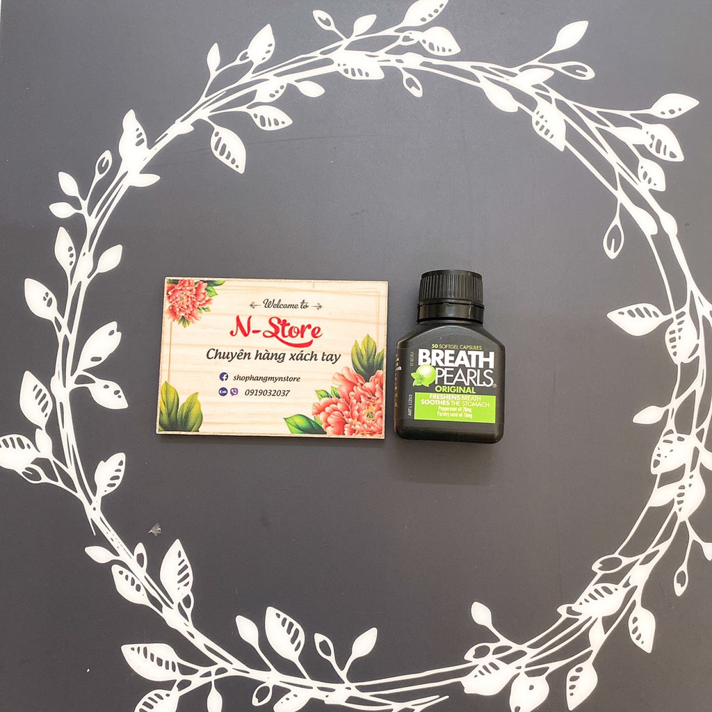 Viên Uống Thơm Miệng Breath Pearls - Úc 50 Viên