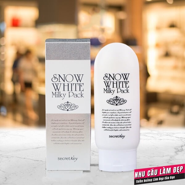 Kem dưỡng da Snow White Milky Pack - kích trắng nâng tone da mặt, body an toàn [chính hãng Hàn Quốc]