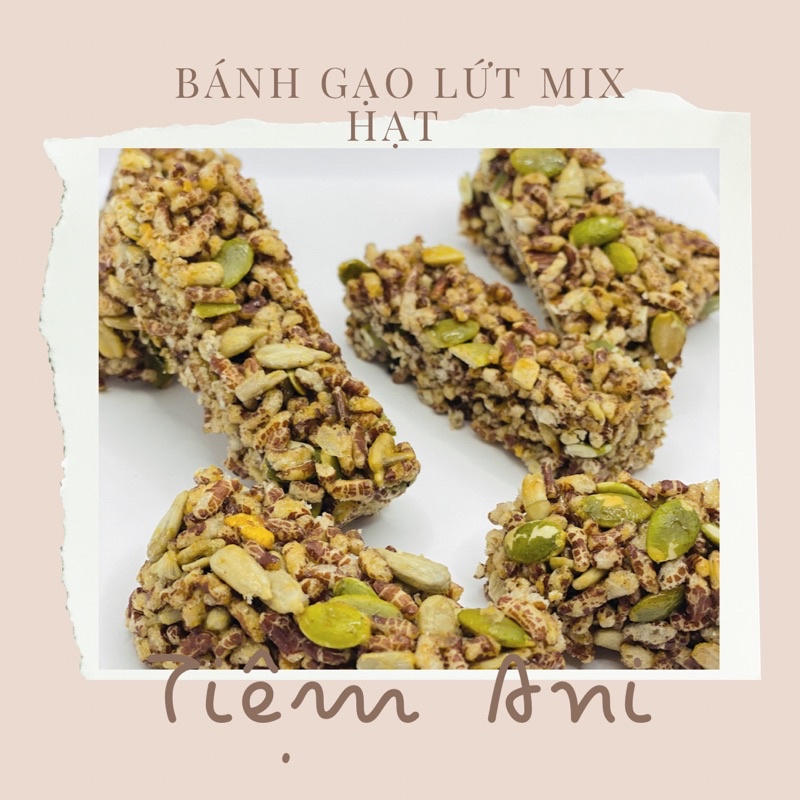 Bánh gạo lứt mix hạt healthy bánh giảm cân