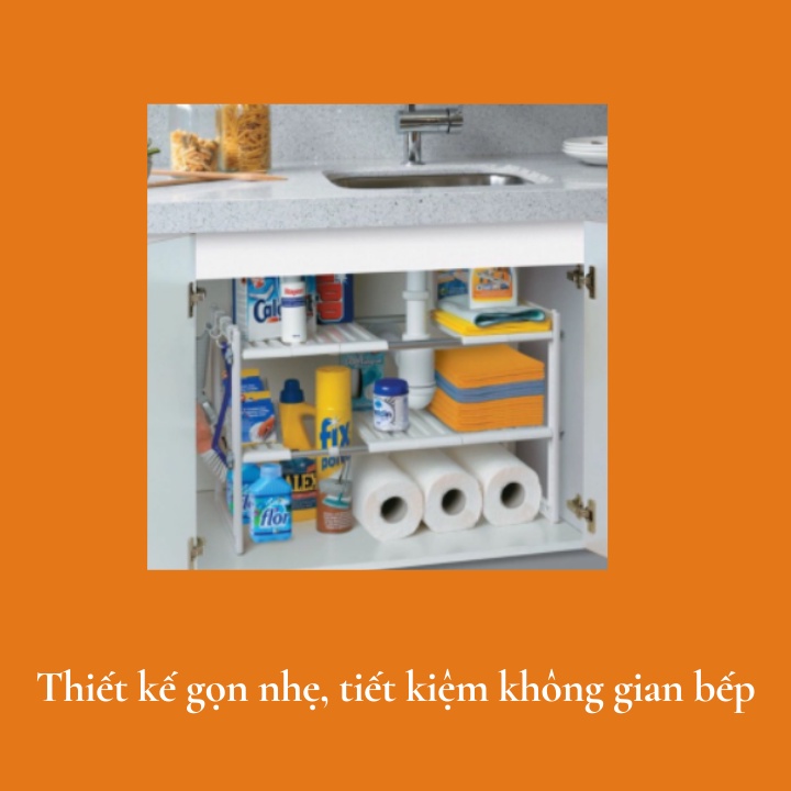 Kệ gầm bếp inochi để giày, chén bát đĩa, gầm bàn, gầm tủ Inochi Tokyo Nhật Bản, kệ nhà bếp, gia vị Vapu HCM