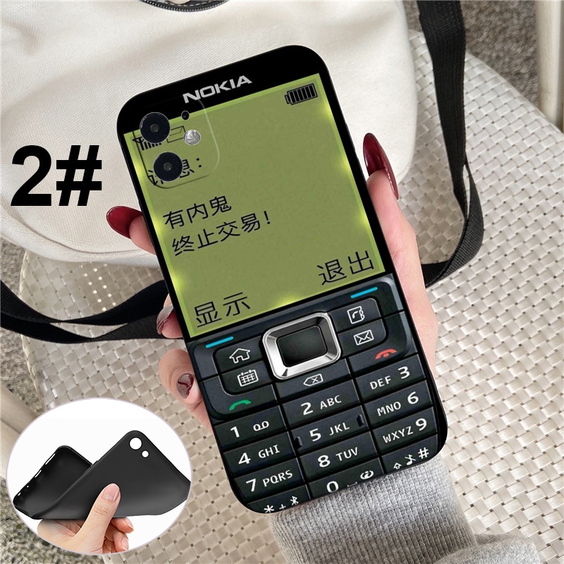Ốp điện thoại silicon mềm XH36 in hình kiểu điện thoại Nokia cho iPhone 7 8 7+ 8+ 6+ 6S+ XR XS Max 5 5s