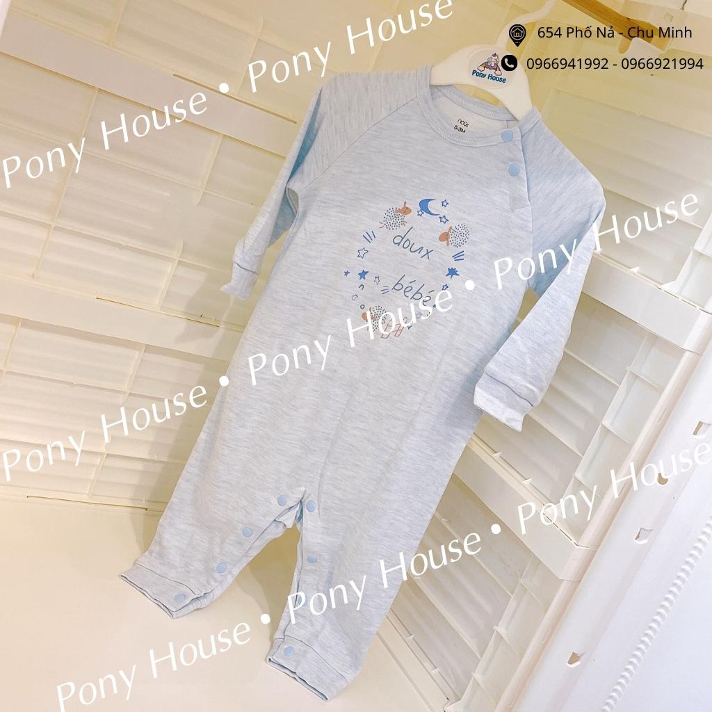 Body Nous Dài Xanh Nhạt Không Tất Thu Đông 2021 cho Bé sz từ 0-3M đến 18-24M