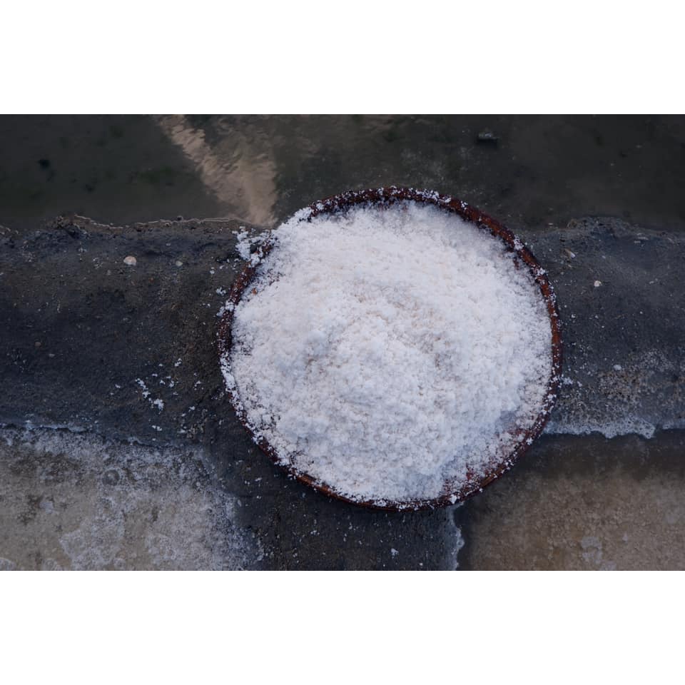 Muối hột Sahu 1kg - muối hạt to sạch từ Sa Huỳnh làm theo phương pháp truyền thống