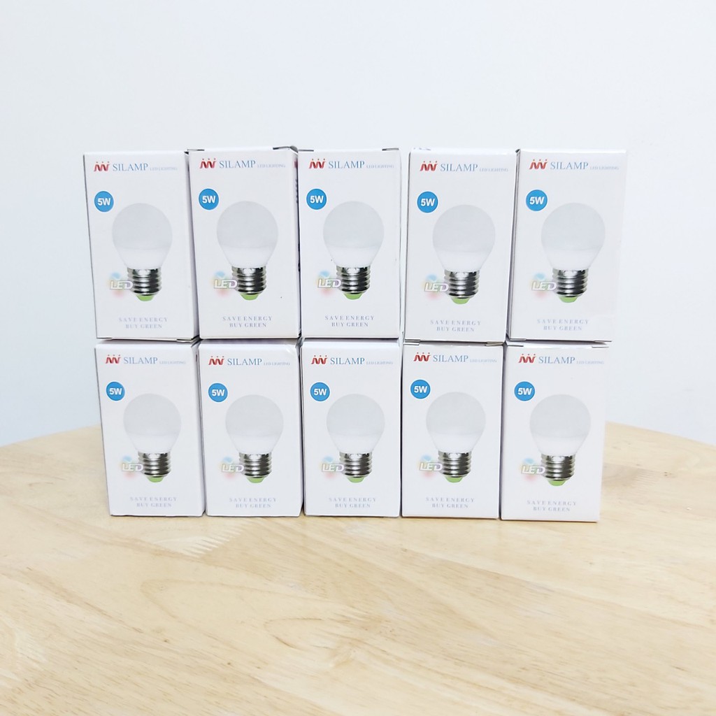 COMBO 10 BÓNG ĐÈN LED Búp G45 5W E27