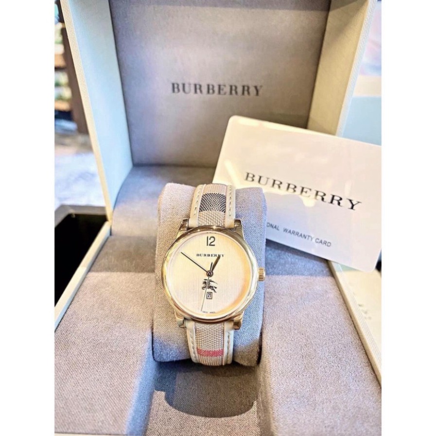 Đồng hồ nữ buberry  dây hoa văn cách tân thời thượng hợp trend giới trẻ, chống nước, bảo hành 12 tháng