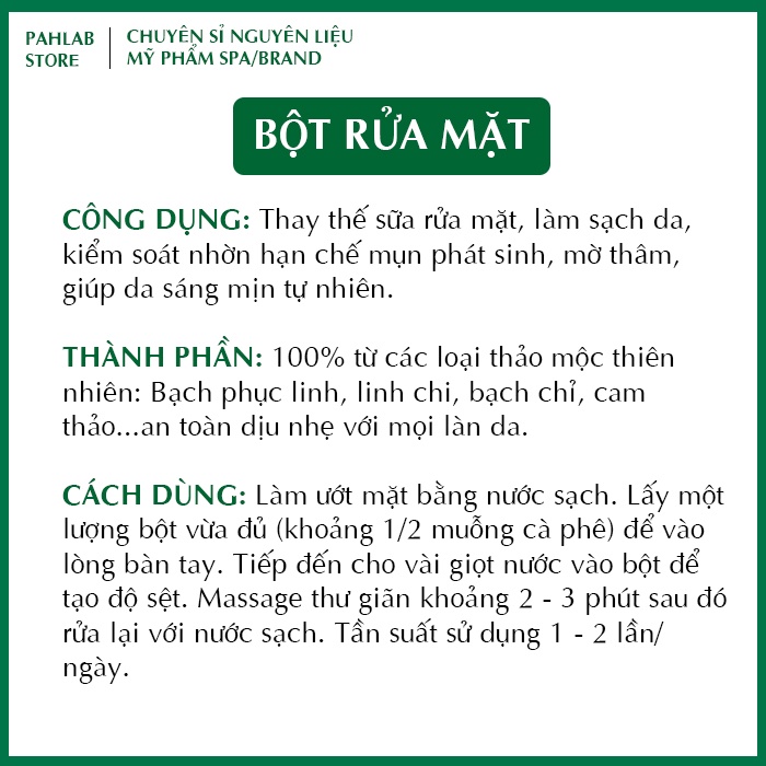 Combo (100 ml) Tinh Chất Tái Tạo Da &amp; (100 gram) Bột Rửa Mặt