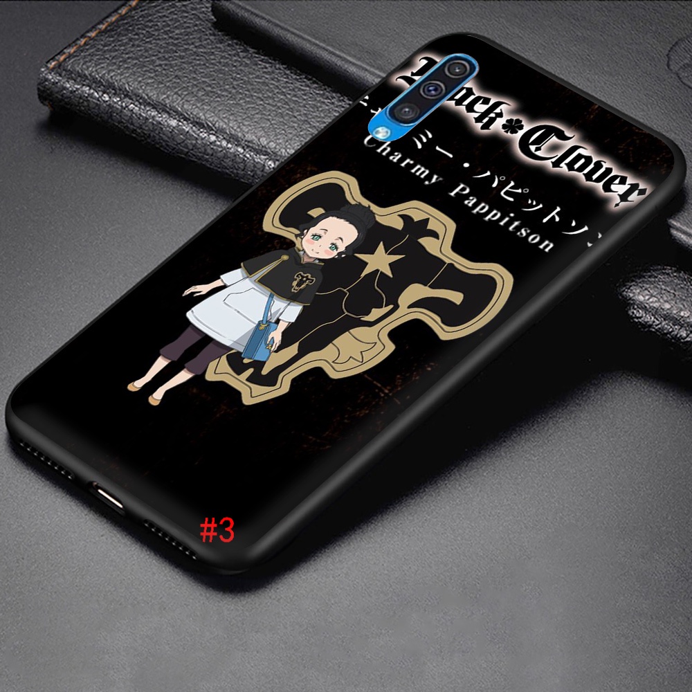 Ốp Điện Thoại Dẻo Họa Tiết Hoạt Hình BLACK CLOVER Cho Samsung A5 2017 A6 Plus A7 A8 A9 J4 J6 J8 2018 21FR