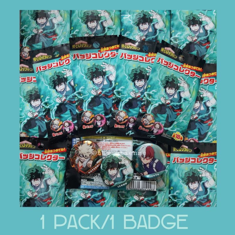 Pack nhân phẩm My Hero Academia MHA (badge) CÓ SẴN