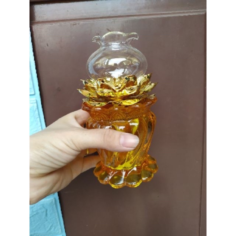 Đèn dầu chân hoa sen bày ban thần tài , ban gia tiên hàng xịn