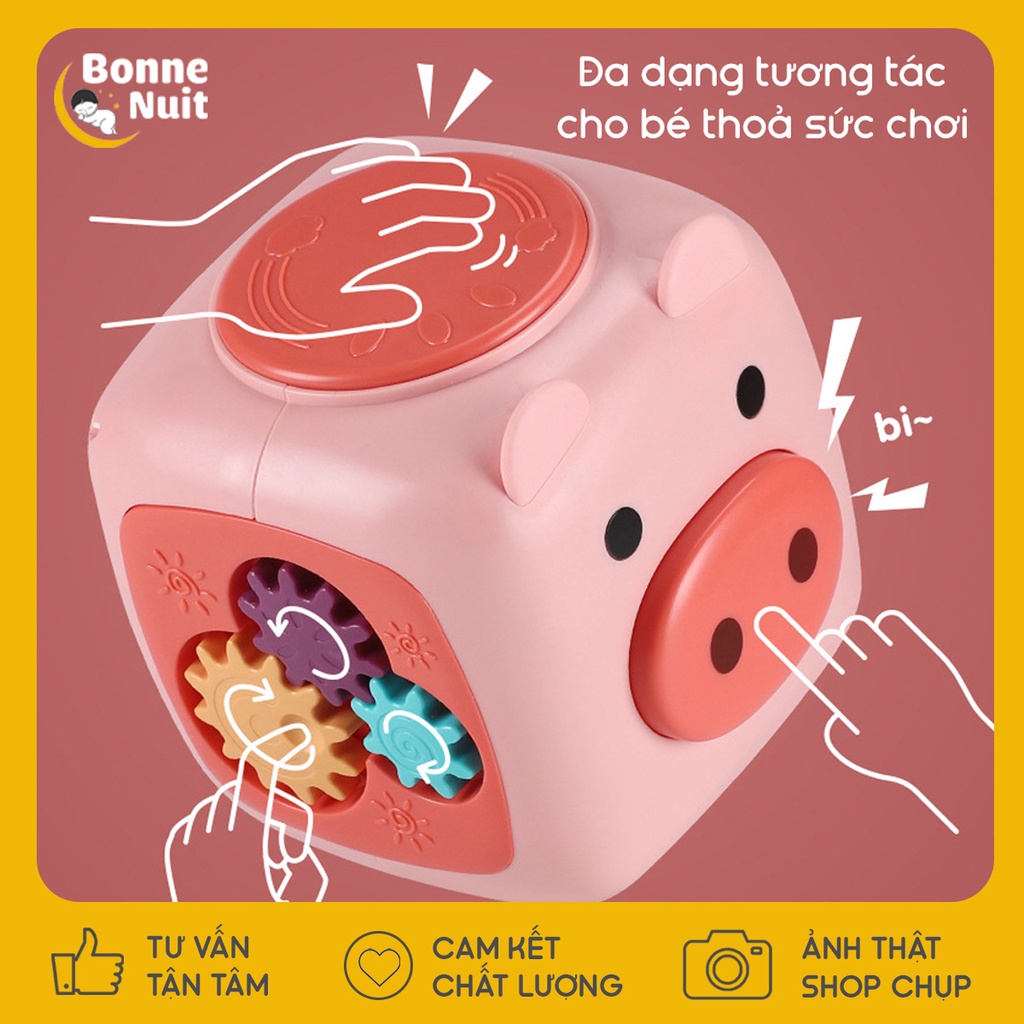 Hộp đồ chơi tương tác giáo dục sớm Cute Cube cho bé
