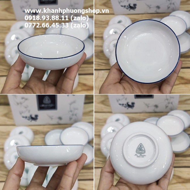 Chén chấm sứ Minh Long - chén chấm sứ