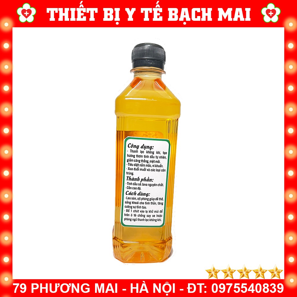 [500ml] Tinh Dầu Sả Chanh Thơm Phòng, Xua Đuổi Côn Trùng, Giúp Tinh Thần Sảng Khoái