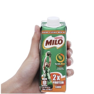 [Hộp lẻ] Sữa lúa mạch Milo nắp vặn hộp 210ml