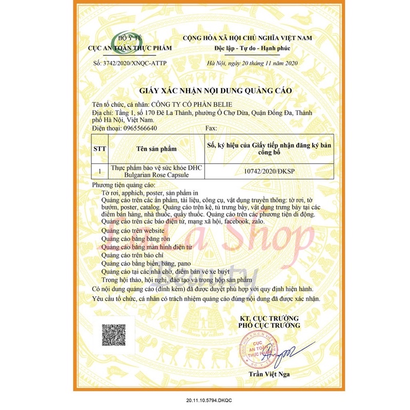 DHC hoa hồng - thơm cơ thể từ bên trong