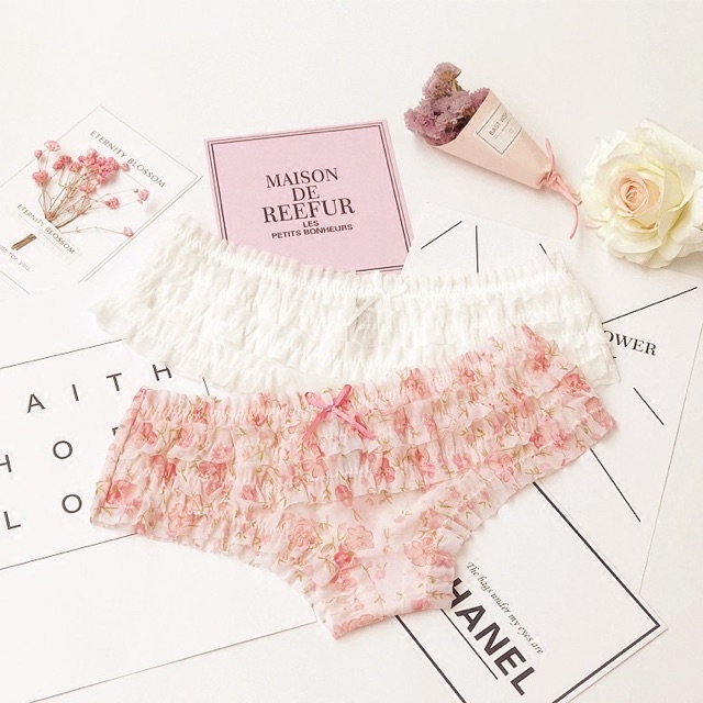 Quần lót ren tầng hoạ tiết siêu xinh gợi cảm cho nữ [cho chọn màu