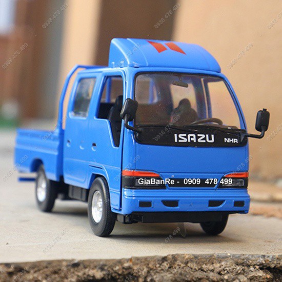 Mô Hình Kim Loại Xe Tải Chở Hàng Isuzu Tỉ Lệ 1:32 - Xanh Biển -  9729