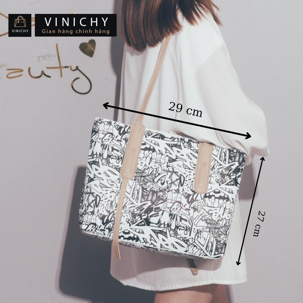 Túi tote nữ, túi xách công sở đi chơi, đi làm VINICHY, da cao cấp size 32cm HA165