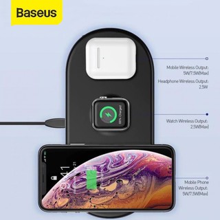 Đế sạc nhanh không dây 3 in 1 Baseus ( SmartPhone + Apple Watch + Airpods)