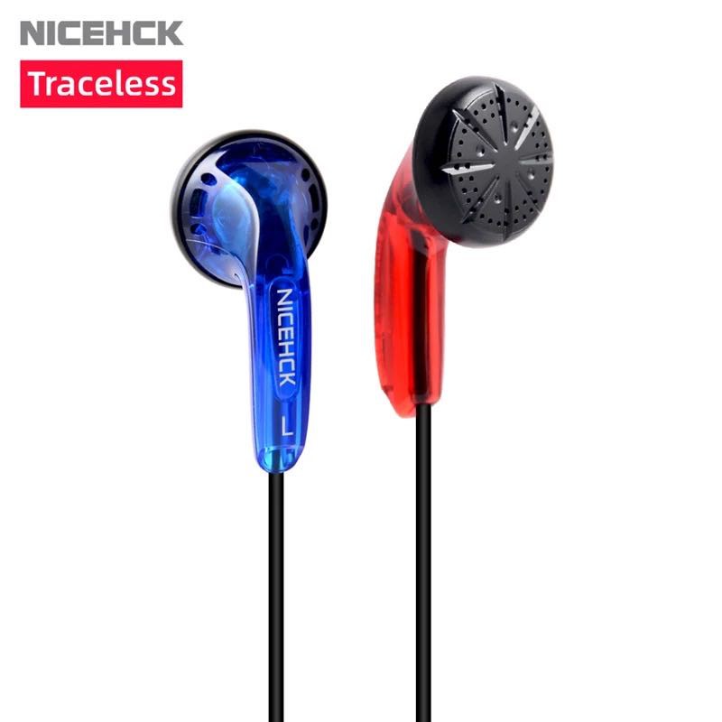 NICEHCK Traceless Special Edition 3.5mm HIFI Earbud 15.4mm Dynamic Driver Unit DJ Bass Earphone Wired HD Microphone Headset