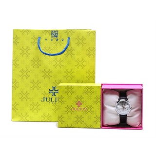 ĐỒNG HỒ NỮ JULIUS JA983 DÂY DA (ĐEN)